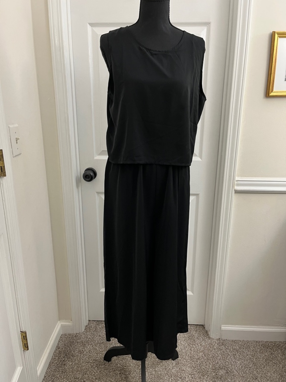 Classic Black Sleeveless Jumpsuit